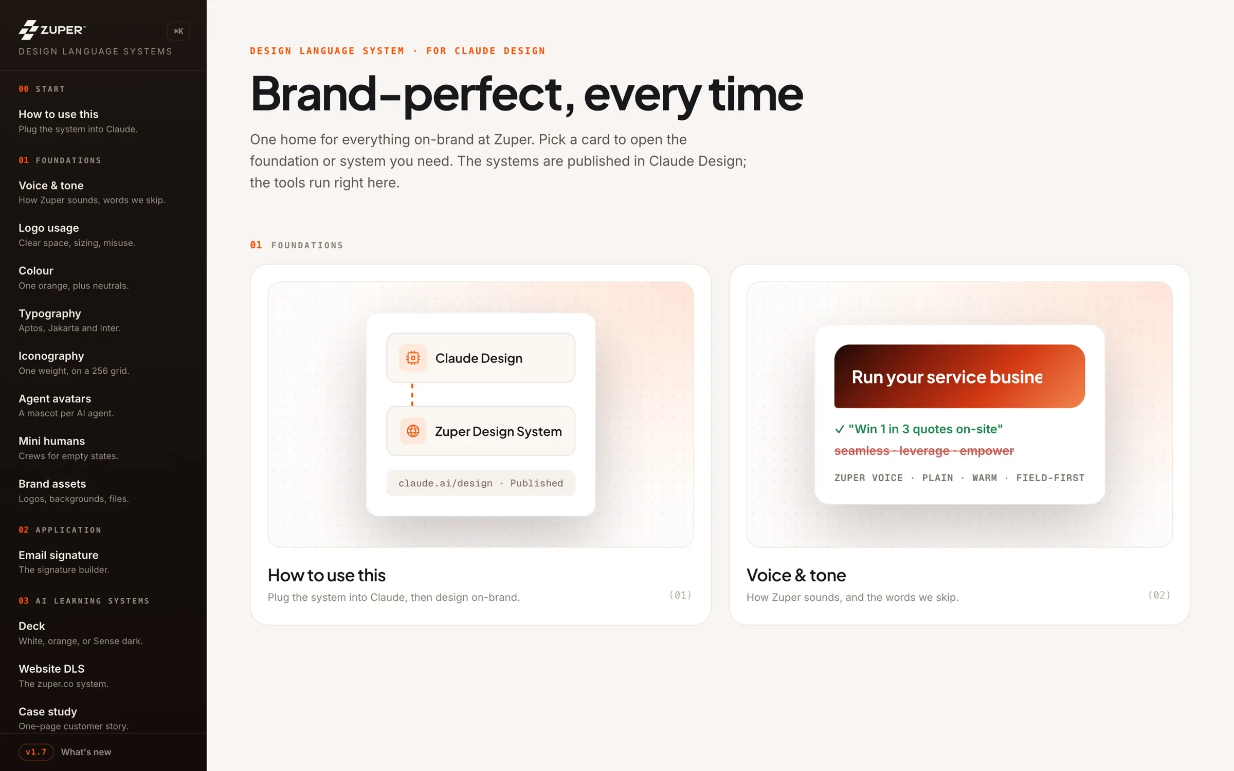 Design system home: Brand-perfect, every time